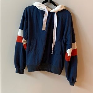 Never worn soft hooded sweatshirt